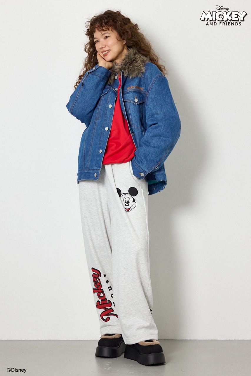 (ミッキー＆フレンズ)スウェットパンツ L/T.GRY S