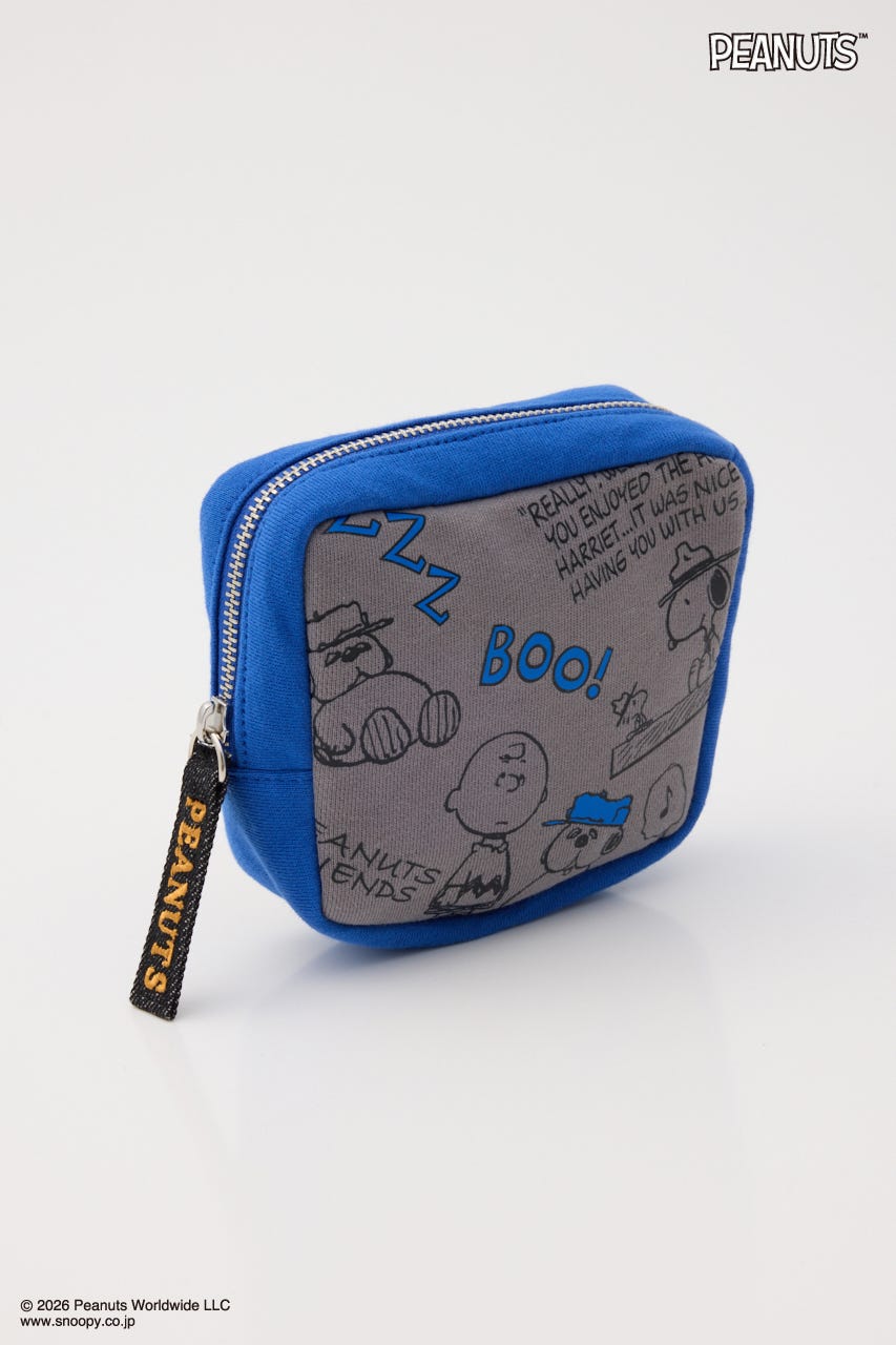 (PEANUTS)デニムポケットポーチ BLU FREE