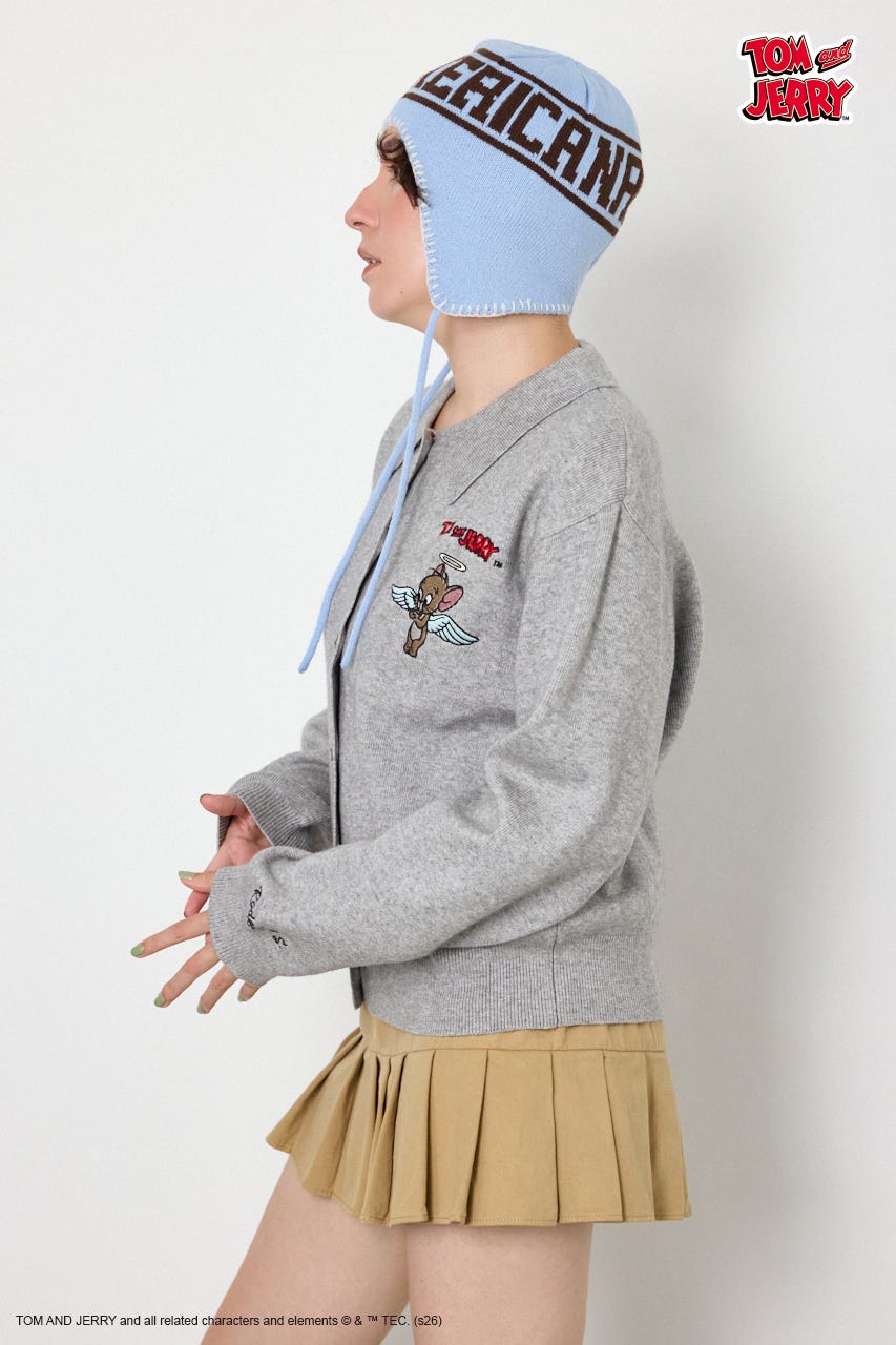(TOM and JERRY)ニットカーディガン T.GRY FREE