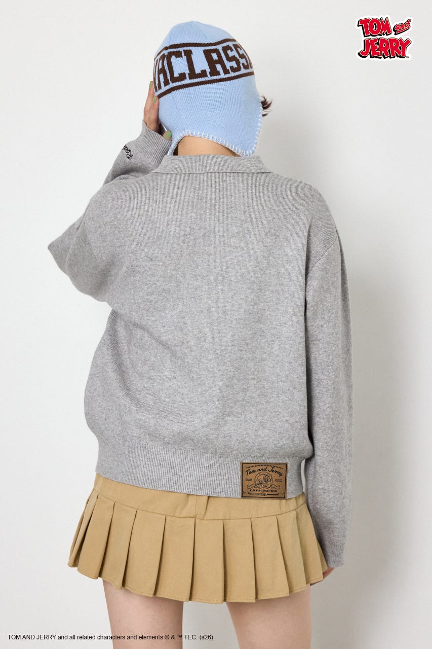 (TOM and JERRY)ニットカーディガン T.GRY FREE