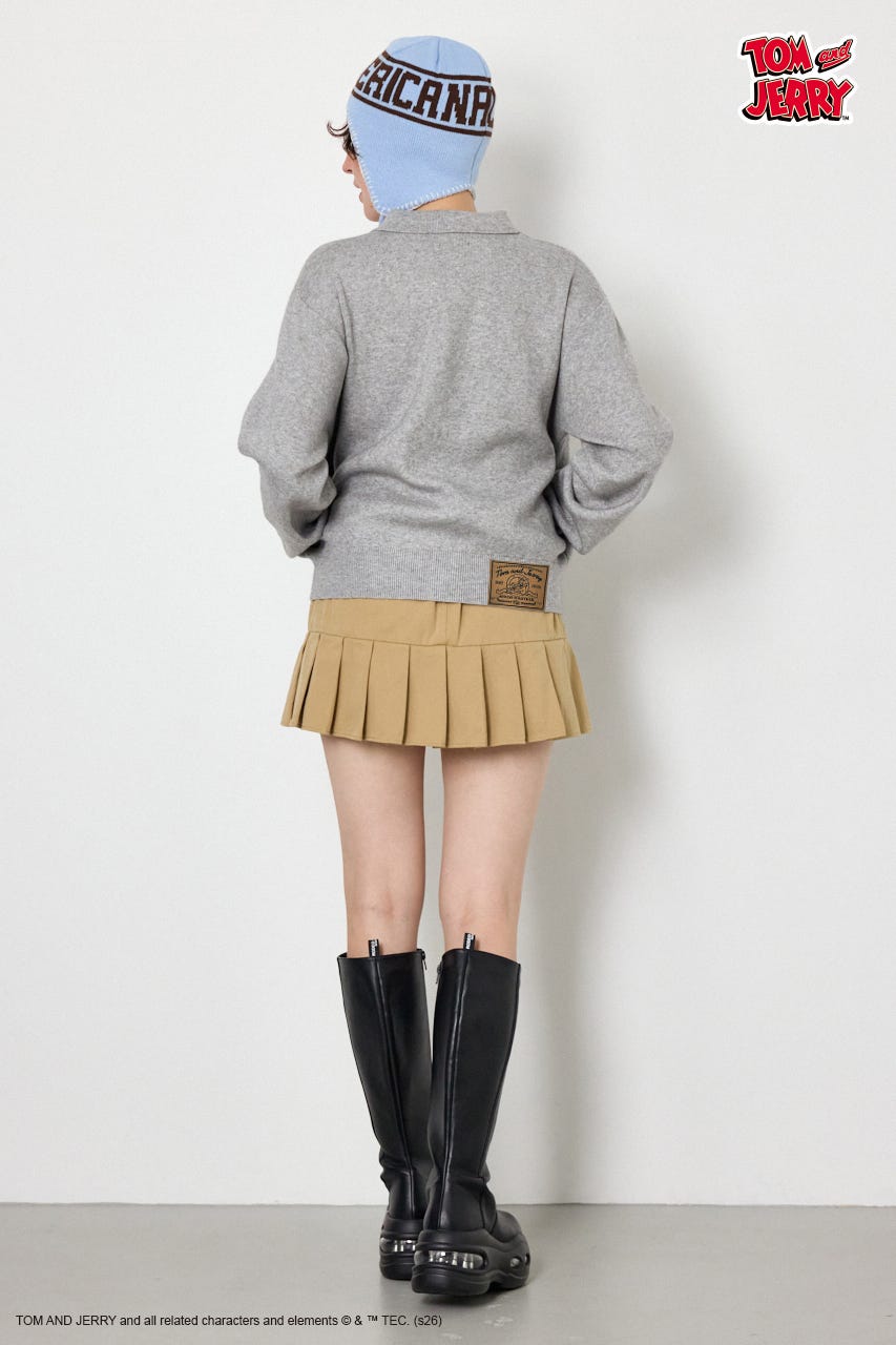 (TOM and JERRY)ニットカーディガン T.GRY FREE