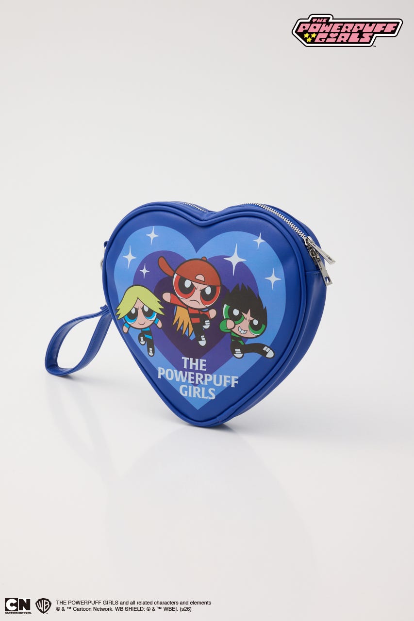 (パワーパフ ガールズ)ハートポーチ BLU FREE