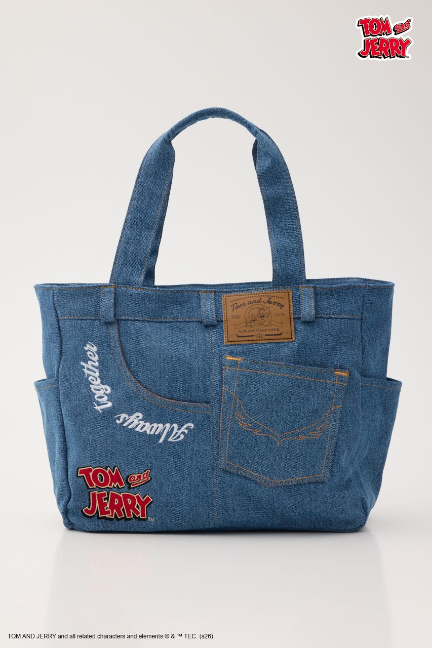 (TOM and JERRY)デニムドッキングトート BLU FREE