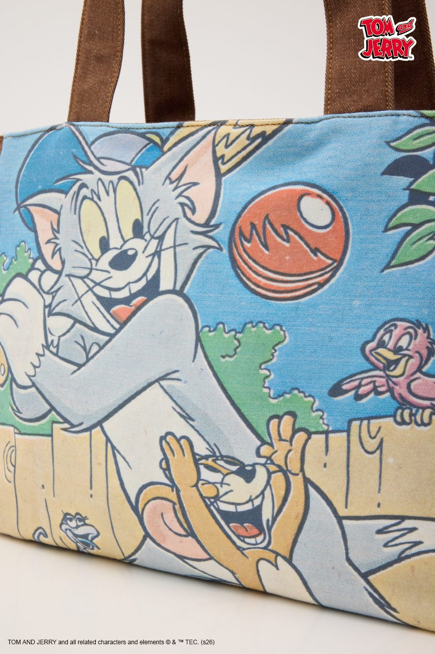 (TOM and JERRY)デニムドッキングトート BRN FREE