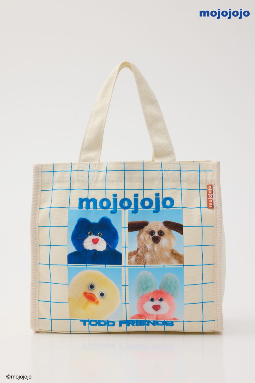 (mojojojo)トートバッグ O/WHT FREE