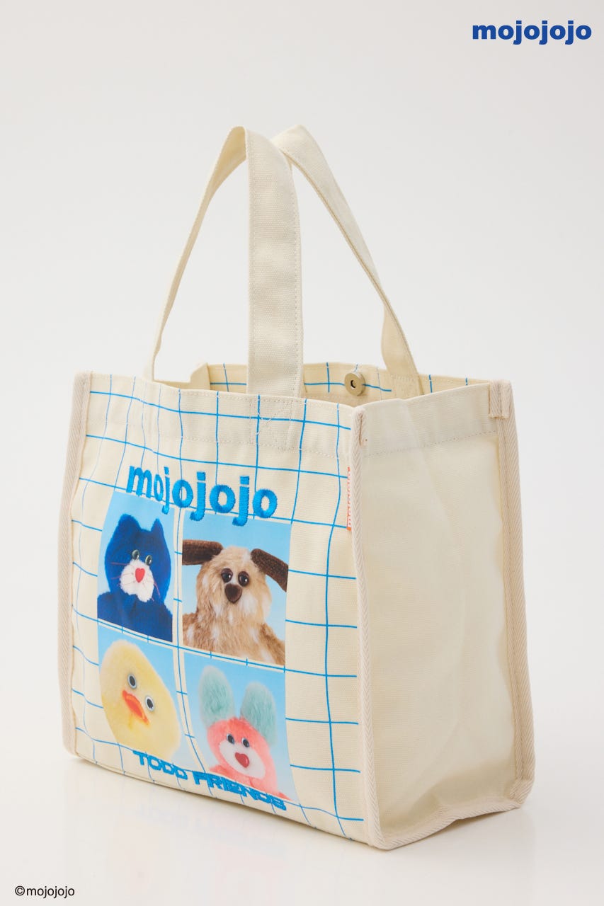 (mojojojo)トートバッグ O/WHT FREE