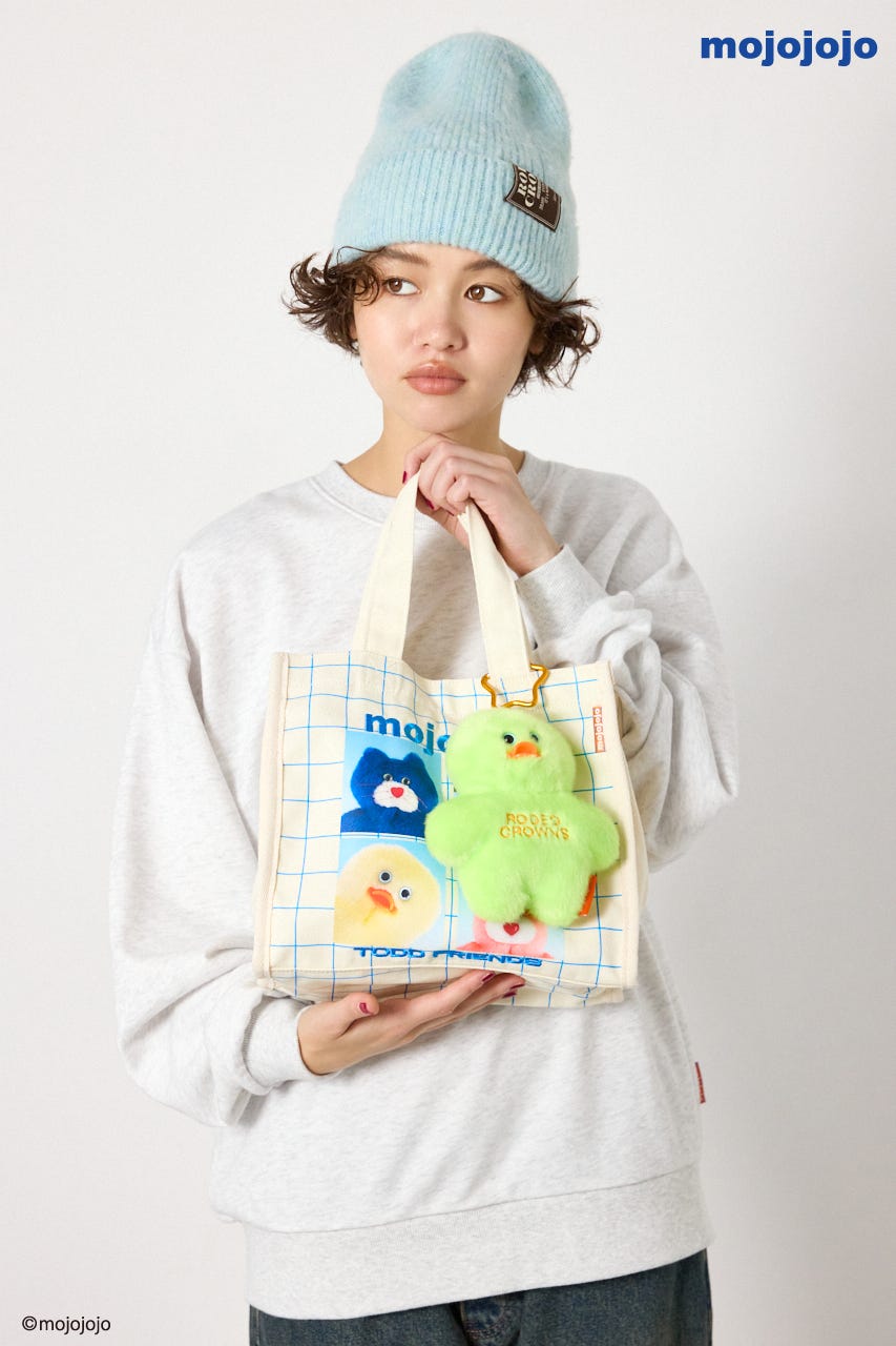 (mojojojo)トートバッグ O/WHT FREE