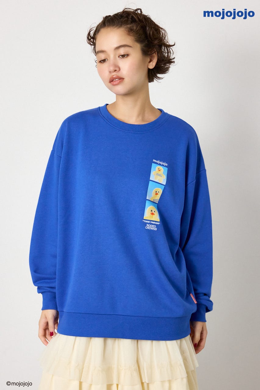 (mojojojo)スウェットトップス BLU FREE