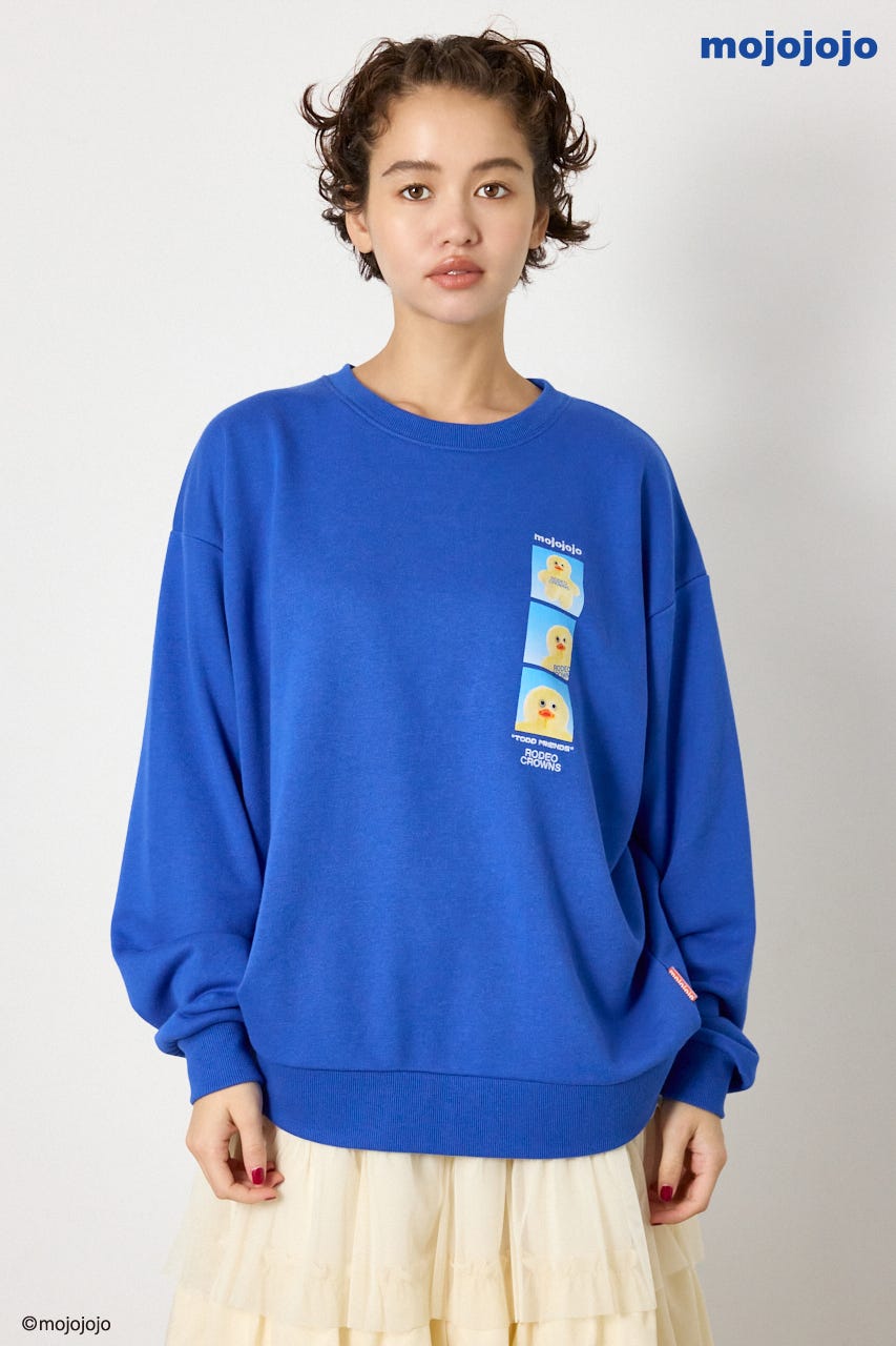 (mojojojo)スウェットトップス BLU FREE