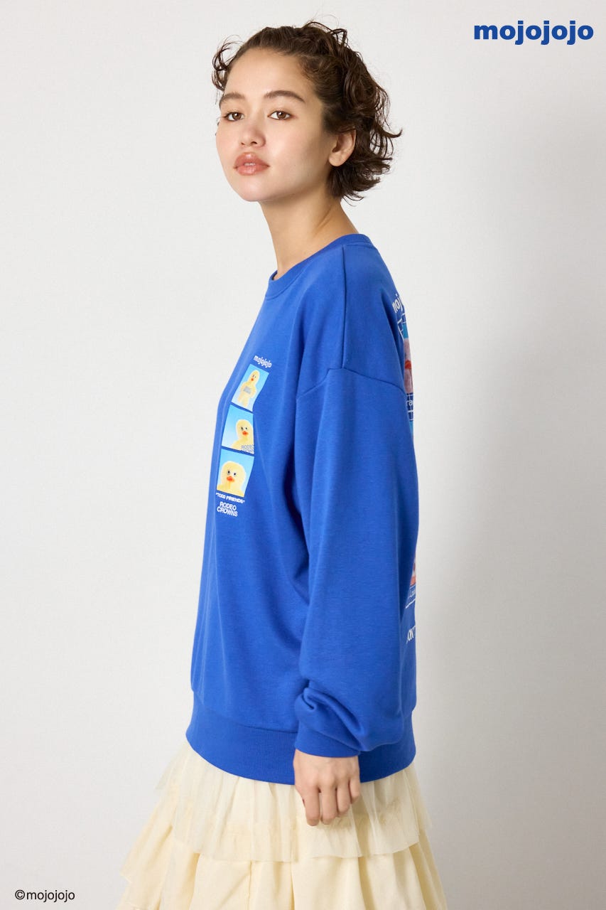 (mojojojo)スウェットトップス BLU FREE