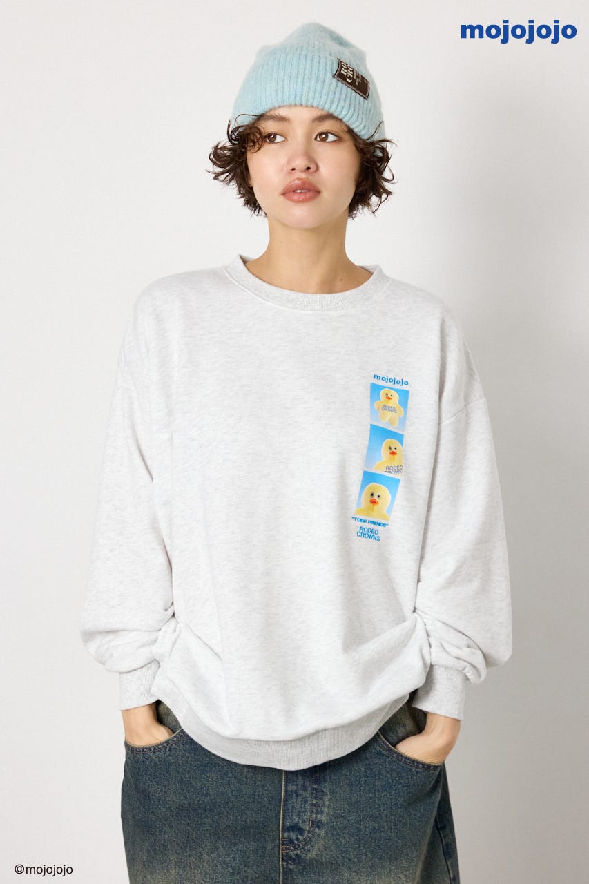 (mojojojo)スウェットトップス L/T.GRY FREE