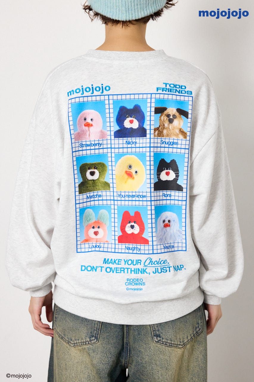 (mojojojo)スウェットトップス L/T.GRY FREE