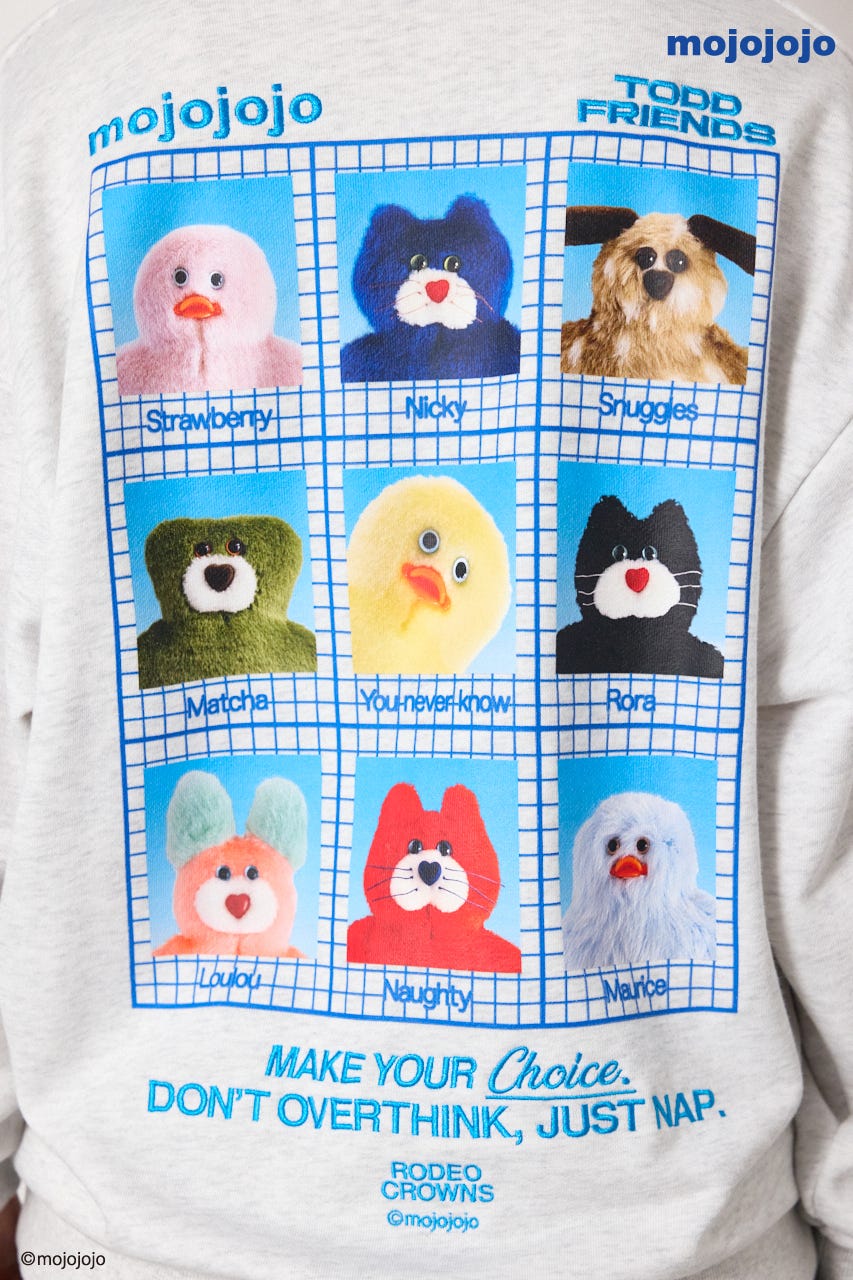 (mojojojo)スウェットトップス L/T.GRY FREE