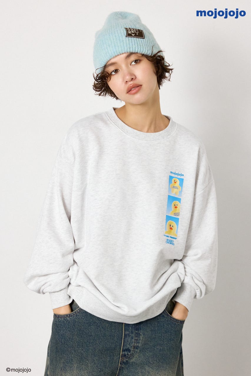 (mojojojo)スウェットトップス L/T.GRY FREE
