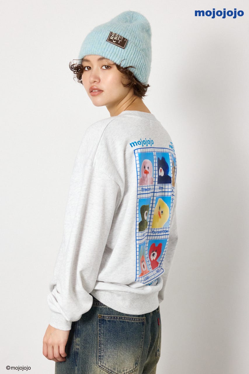 (mojojojo)スウェットトップス L/T.GRY FREE