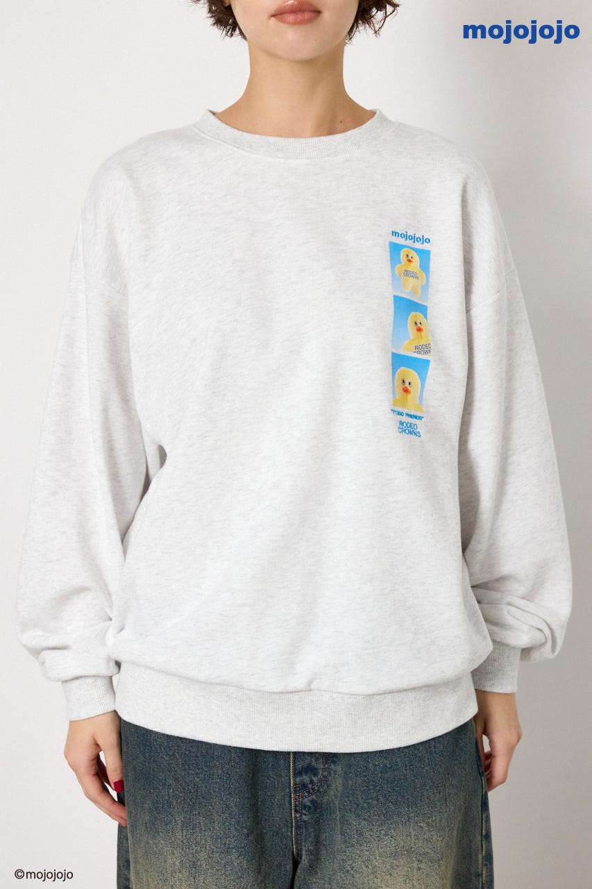 (mojojojo)スウェットトップス L/T.GRY FREE