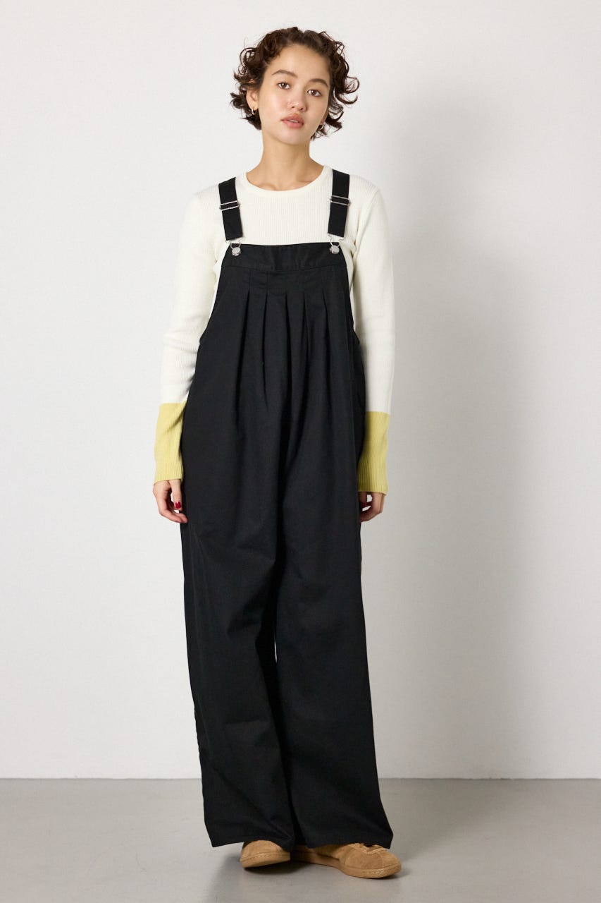 タックワイドサロペット BLK FREE