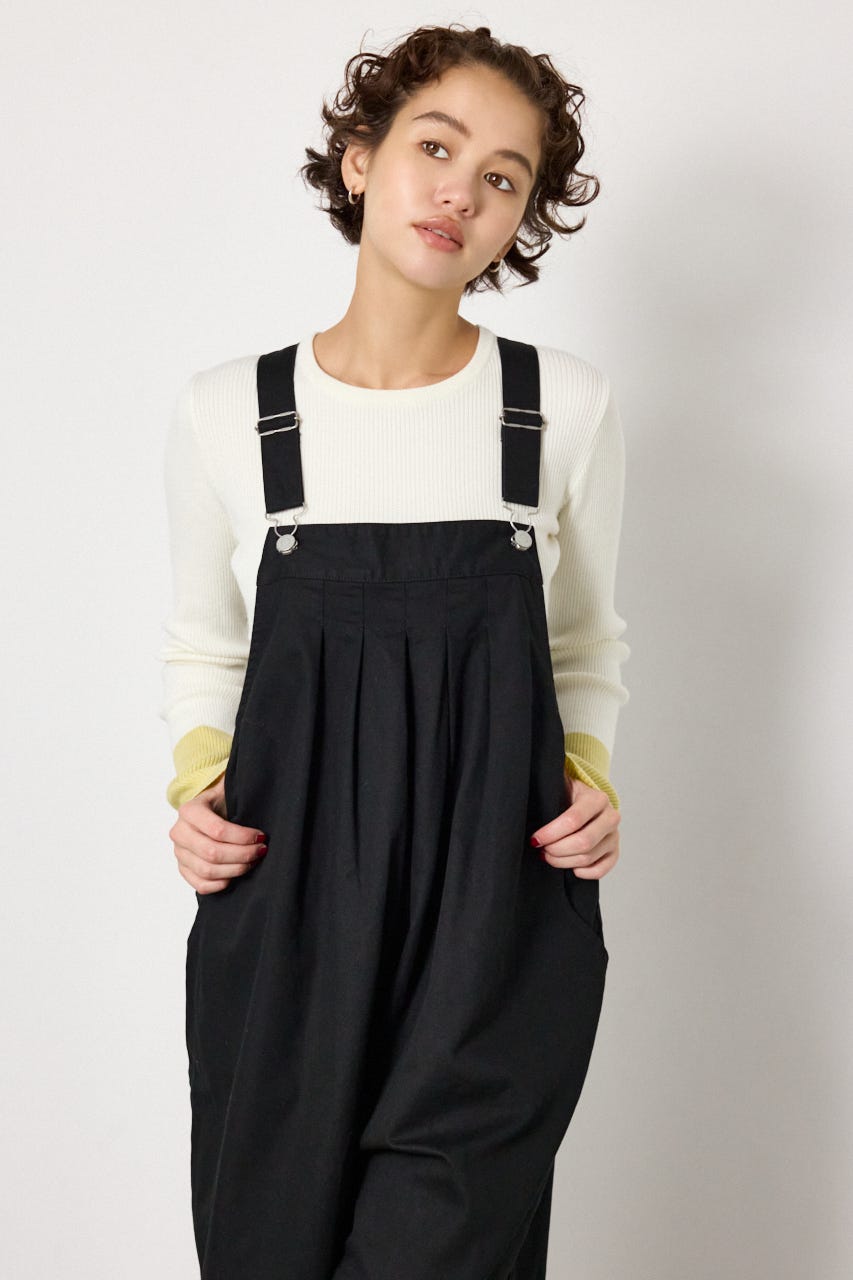 タックワイドサロペット BLK FREE