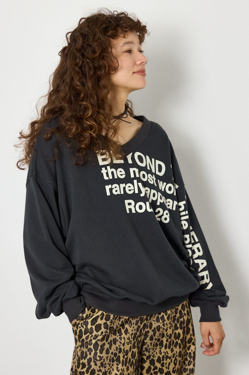 2WAYルーズスウェット C.GRY FREE