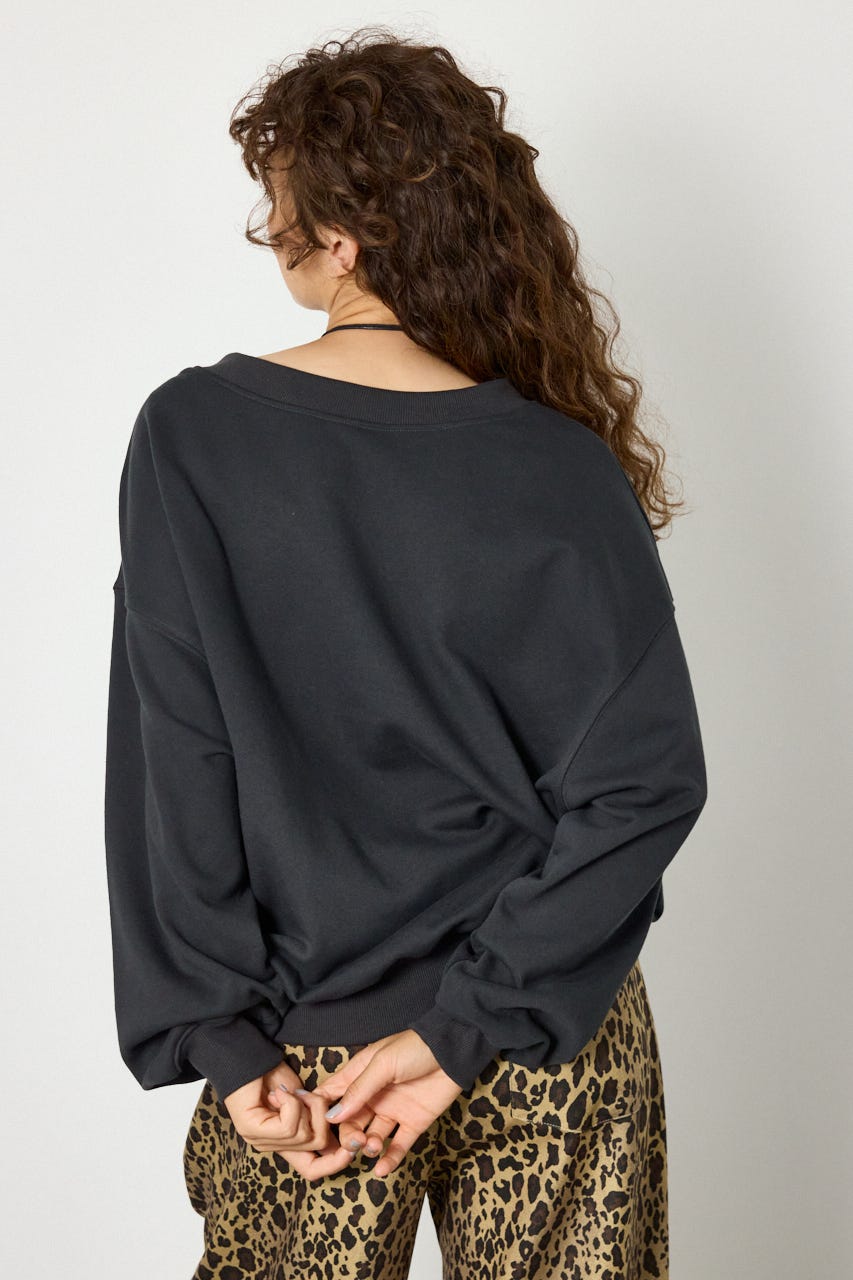 2WAYルーズスウェット C.GRY FREE