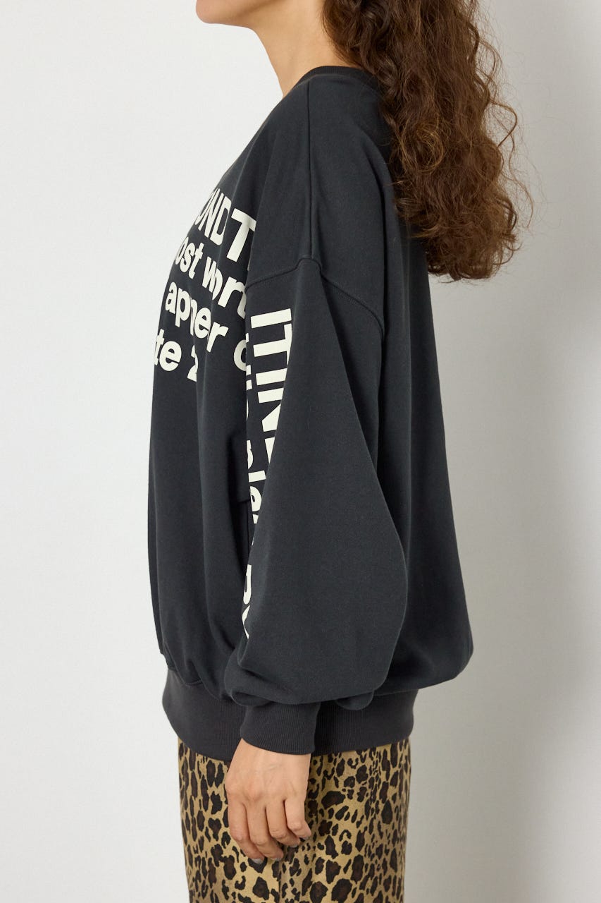 2WAYルーズスウェット C.GRY FREE