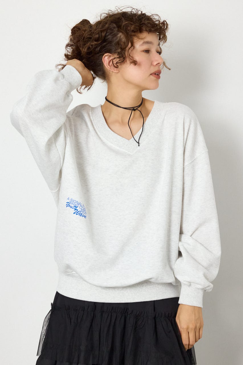 2WAYルーズスウェット L/T.GRY FREE