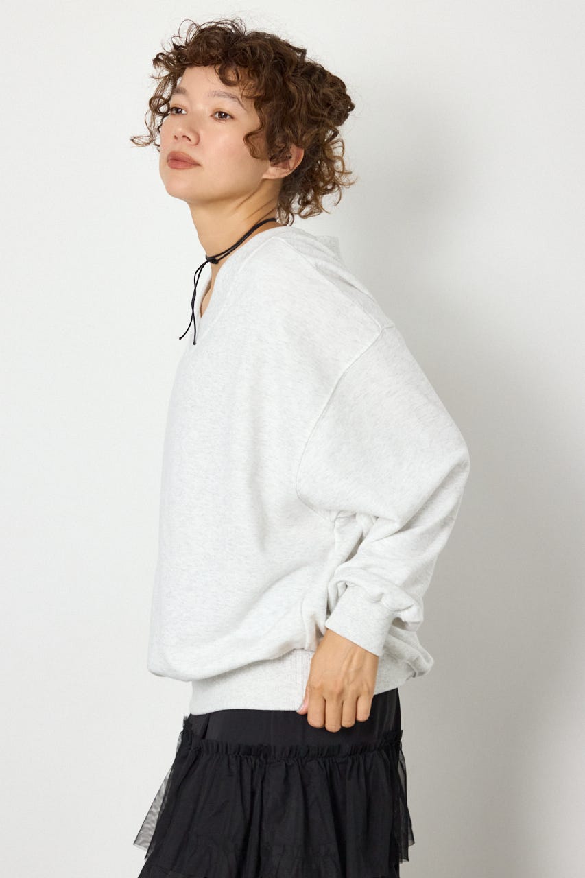 2WAYルーズスウェット L/T.GRY FREE