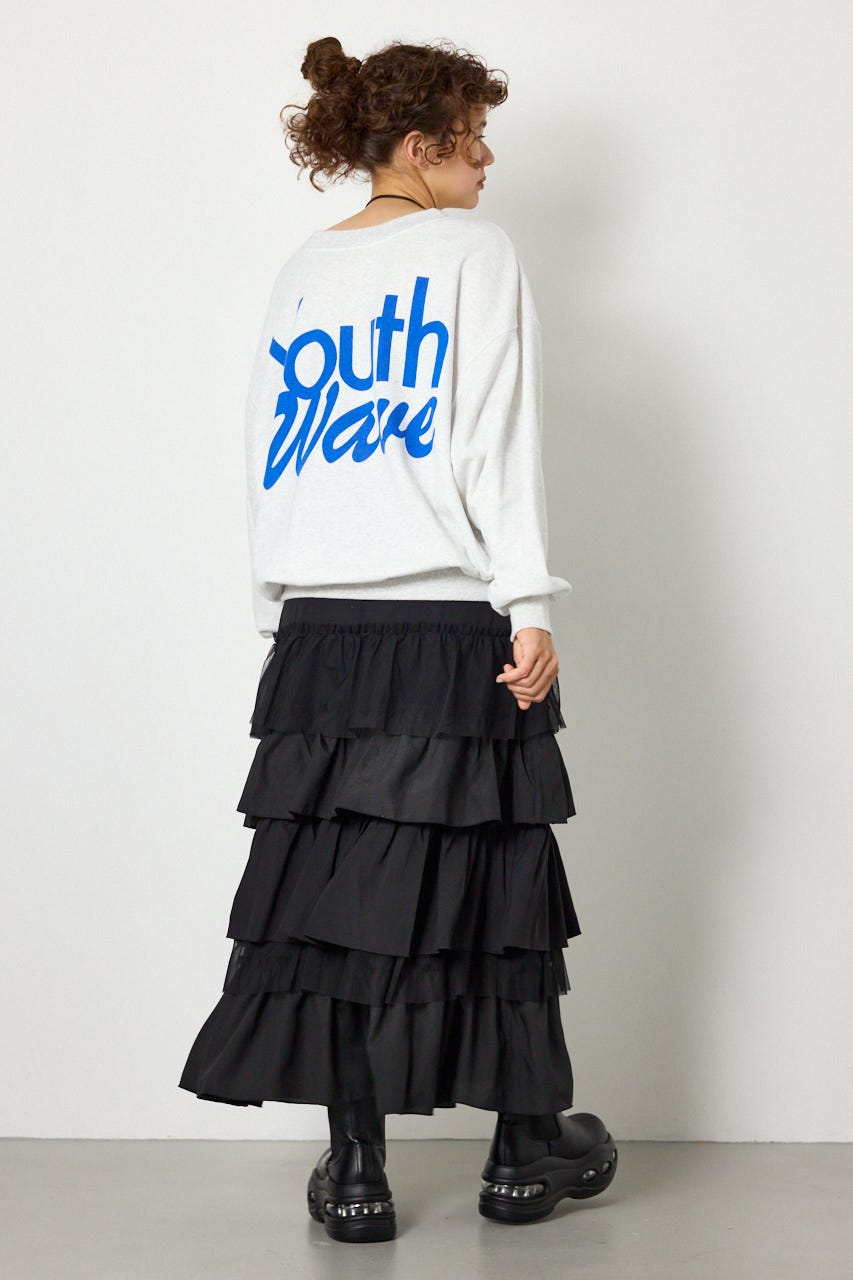 2WAYルーズスウェット L/T.GRY FREE
