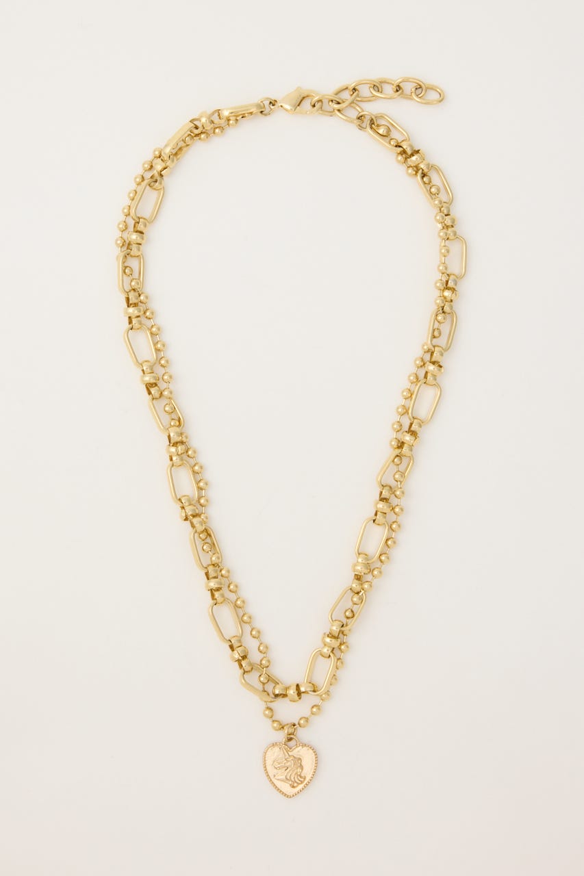 ダブルチェーンネックレス GLD FREE