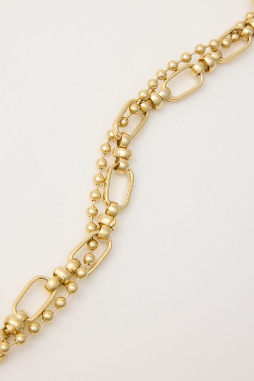 ダブルチェーンネックレス GLD FREE