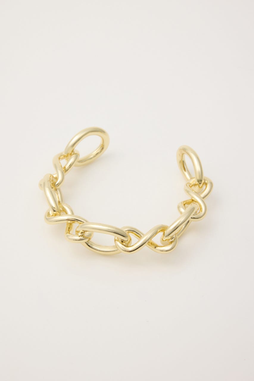 メタリックチェーンブレスレット GLD FREE