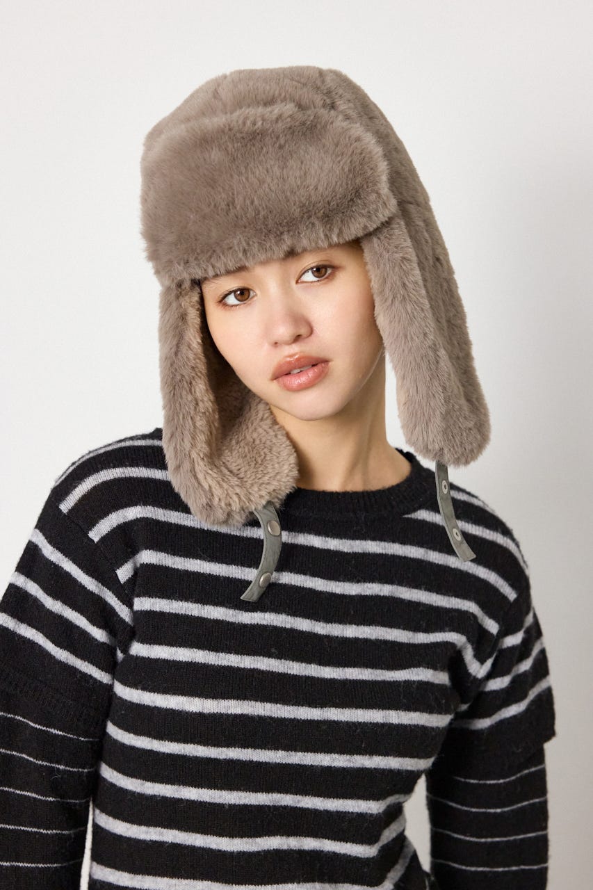 ファーフライトキャップ GRY FREE