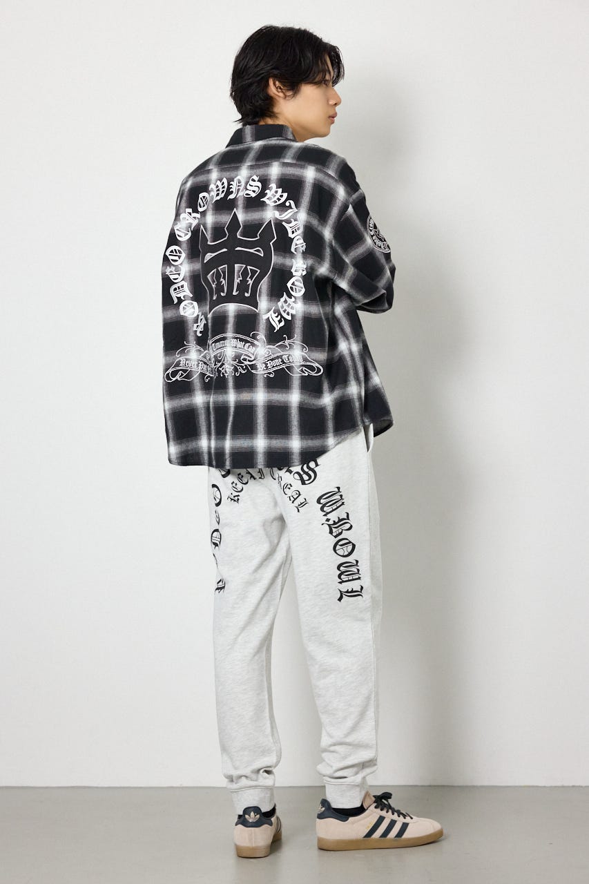 Gothic オンブレーチェックシャツ BLK M