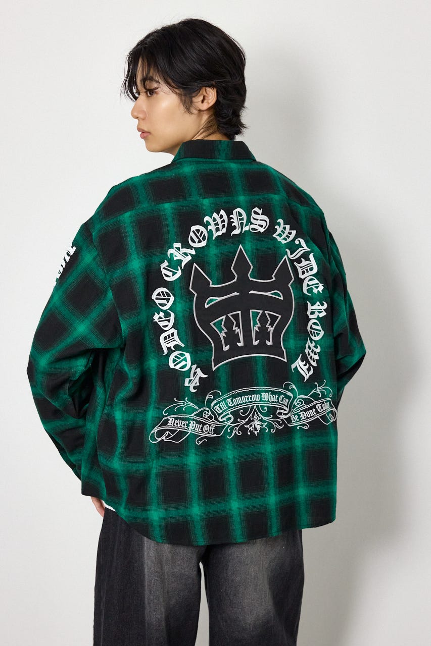 Gothic オンブレーチェックシャツ GRN M
