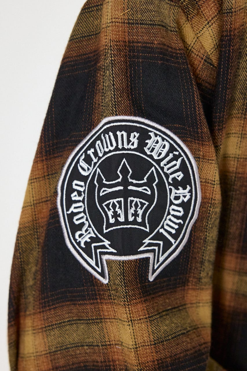 Gothic オンブレーチェックシャツ ORG L