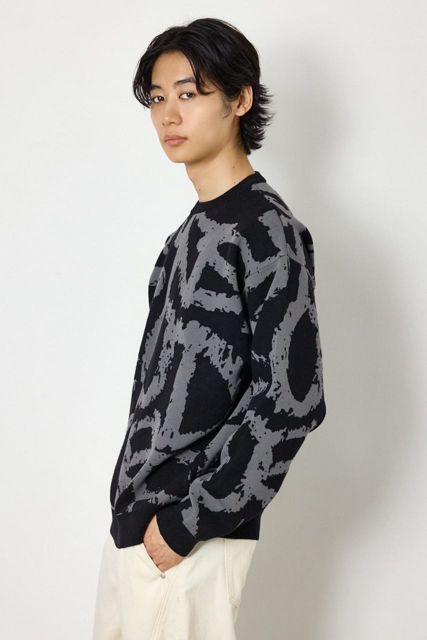 グラフティロゴニット BLK L