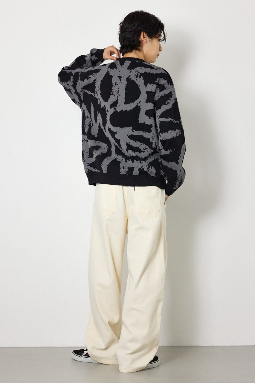 グラフティロゴニット BLK L