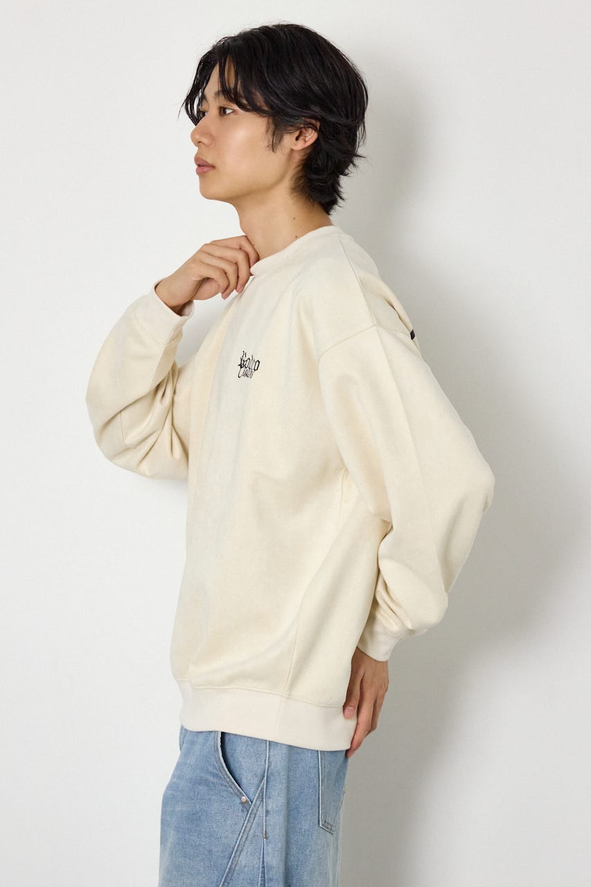 ポンチスエードバックロゴスウェット IVOY L