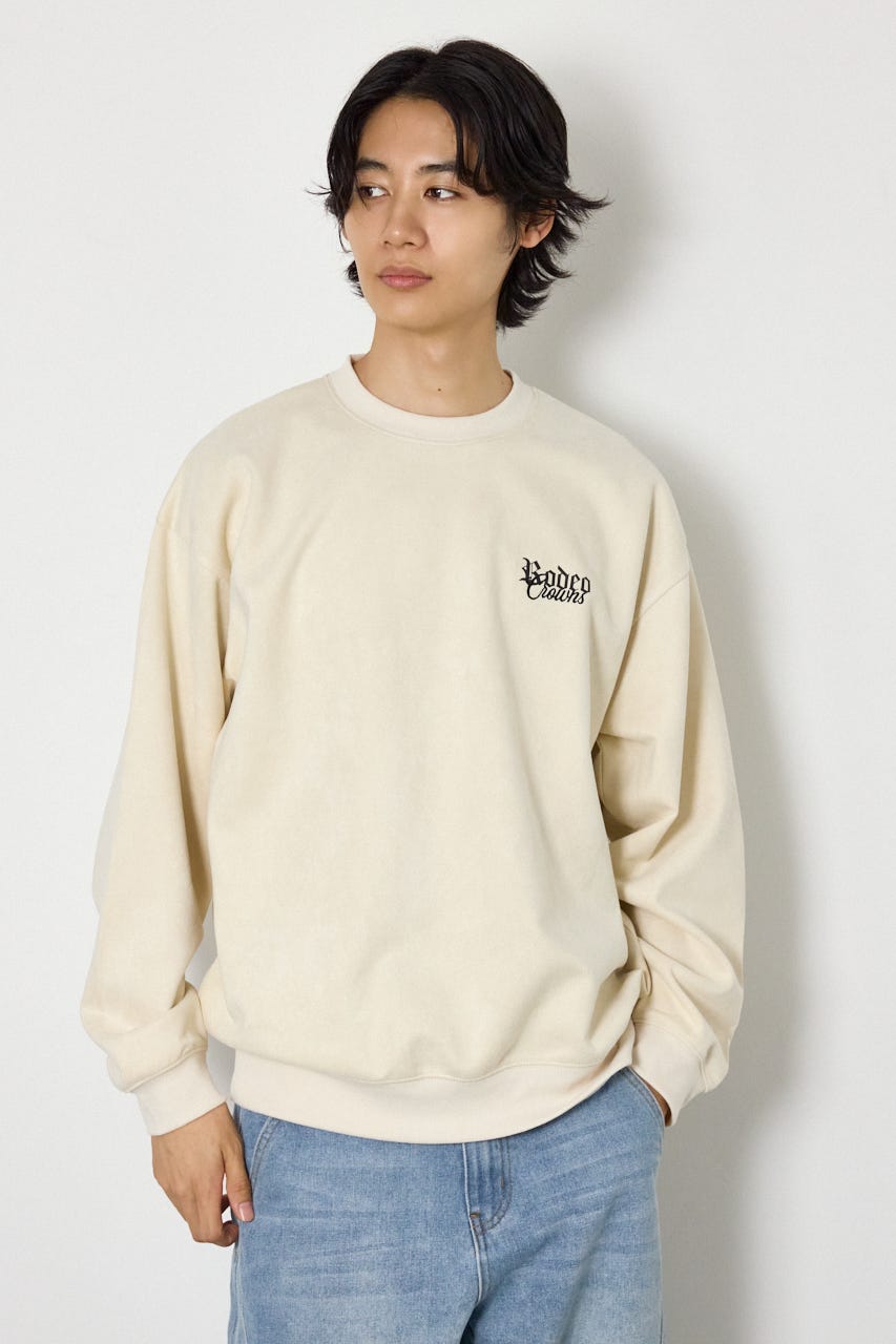 ポンチスエードバックロゴスウェット IVOY L
