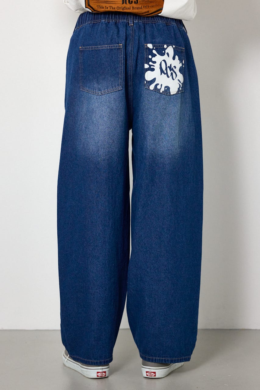 splash バギーデニムパンツ L/BLU M