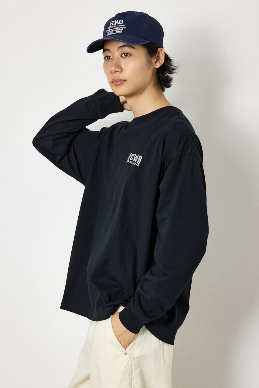 シールドロゴロングスリーブTシャツ BLK L