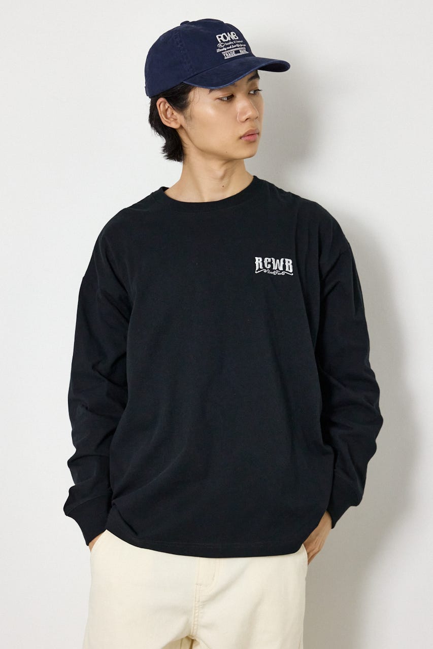 シールドロゴロングスリーブTシャツ BLK L
