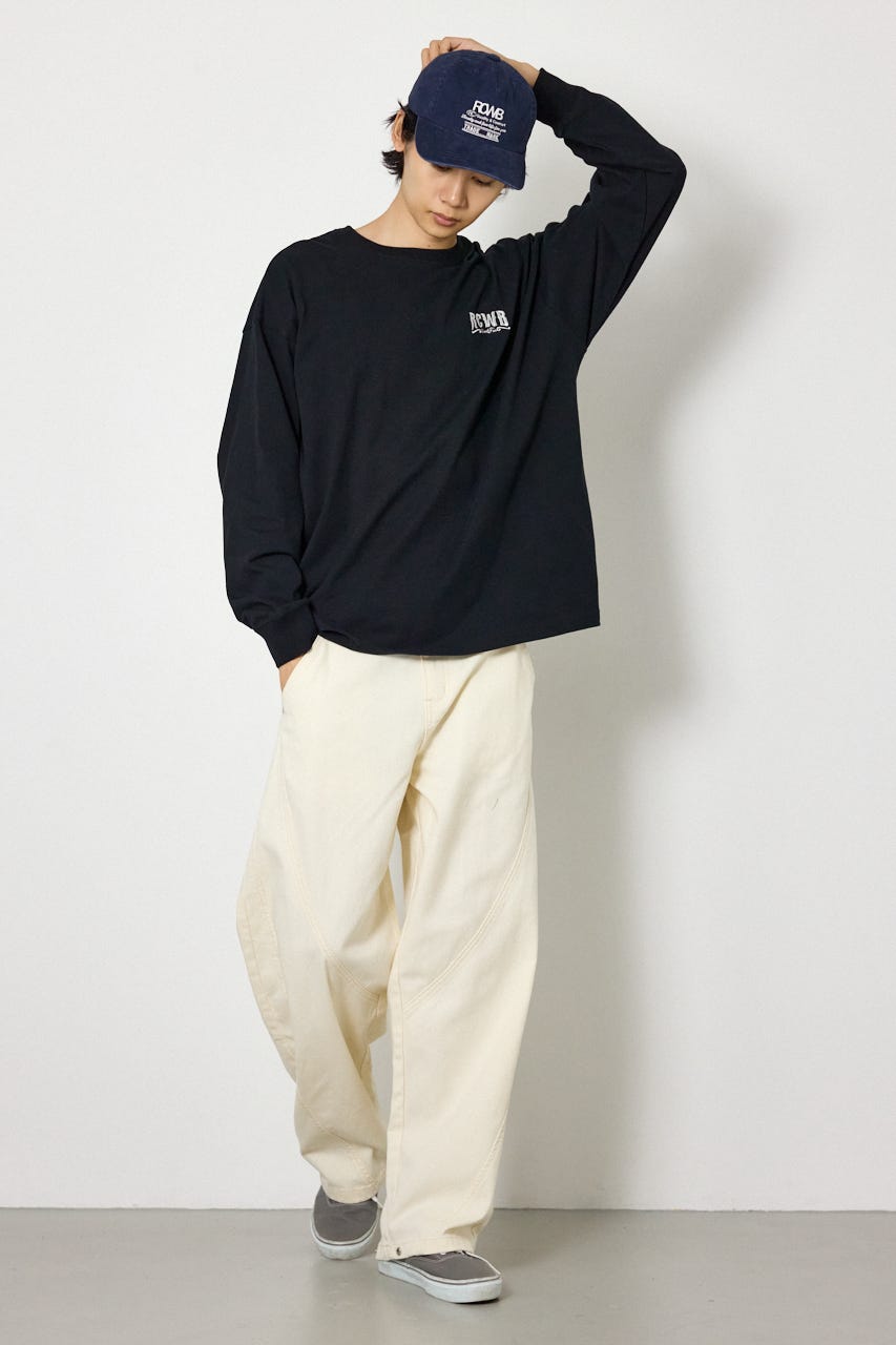 シールドロゴロングスリーブTシャツ BLK L
