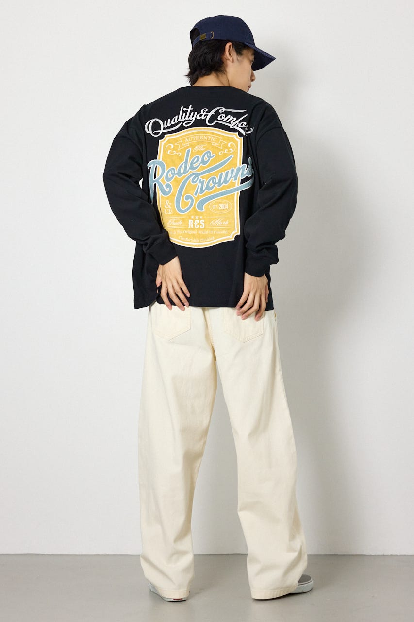 シールドロゴロングスリーブTシャツ BLK L