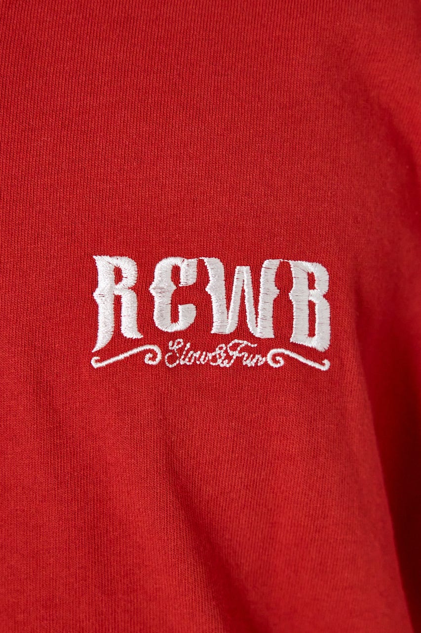 シールドロゴロングスリーブTシャツ RED M