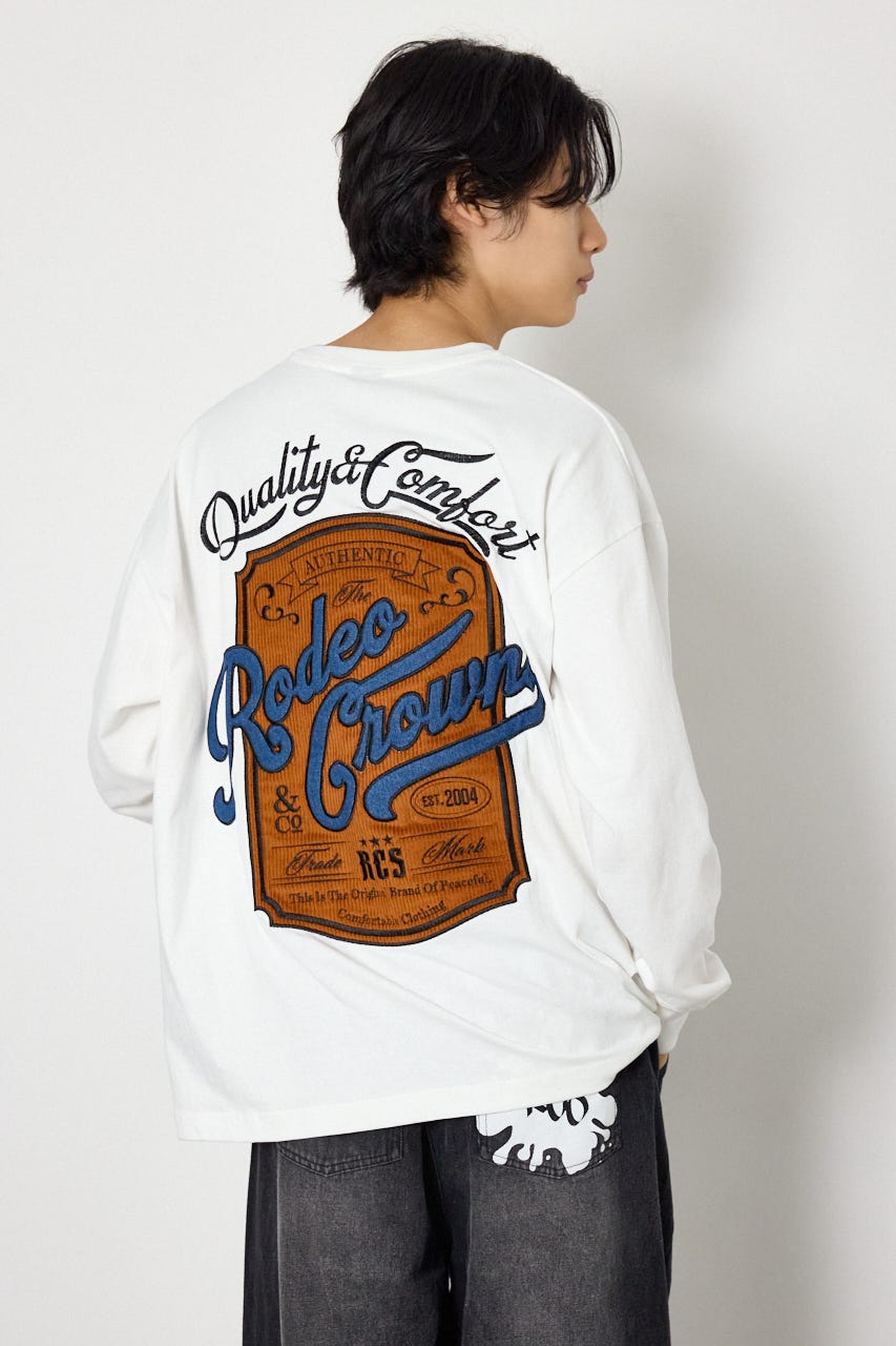 シールドロゴロングスリーブTシャツ WHT M