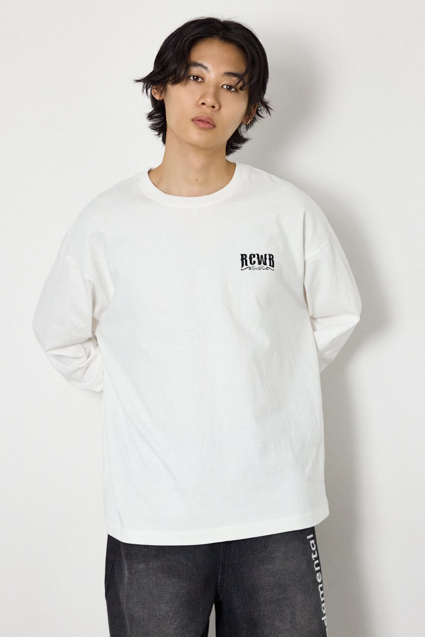 シールドロゴロングスリーブTシャツ WHT M