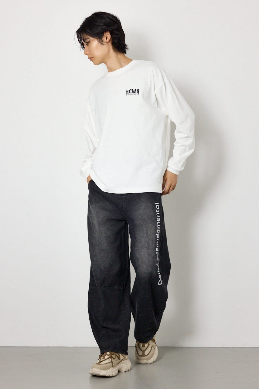 シールドロゴロングスリーブTシャツ WHT M