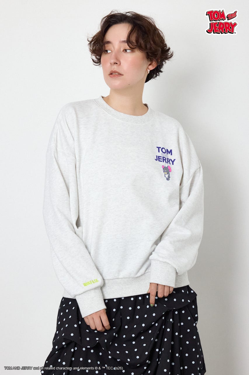 (TOM and JERRY)アソートスウェットトップス L/T.GRY FREE