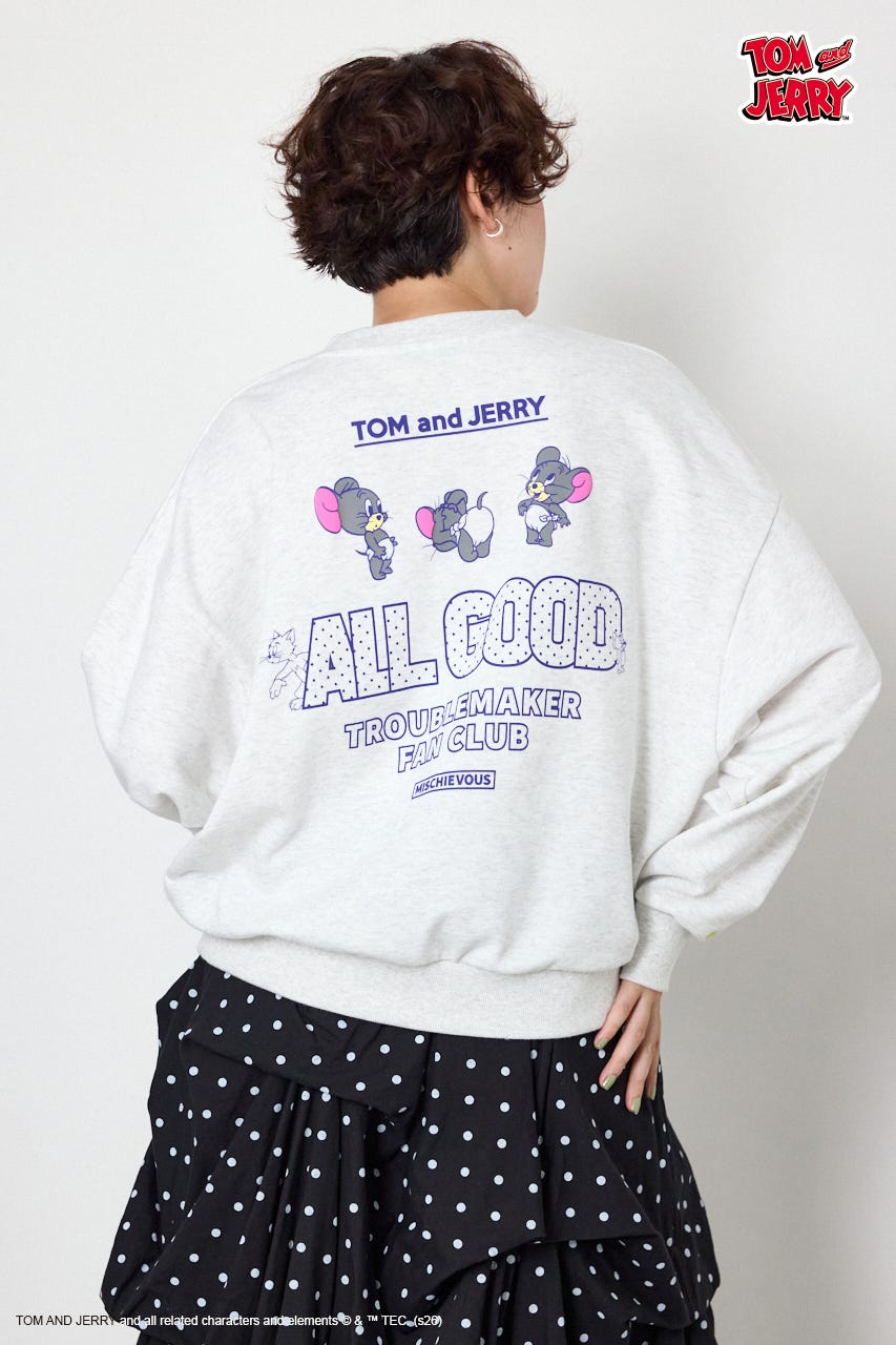 (TOM and JERRY)アソートスウェットトップス L/T.GRY FREE